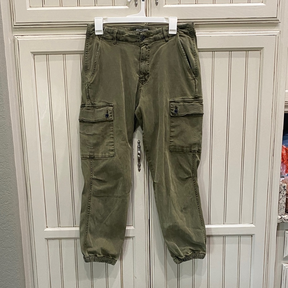 Dear John Olive Cropped Cargo Pants